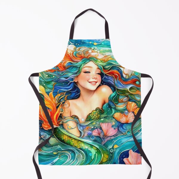 Item preview, Cute happy mermaid designed and sold by MarilynBaldey7.