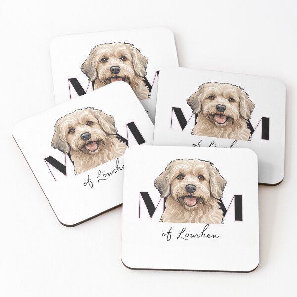 Item preview, Minimalistic aesthetic Mom of black and tan Lowchen Dog  designed and sold by GoodyPaws.