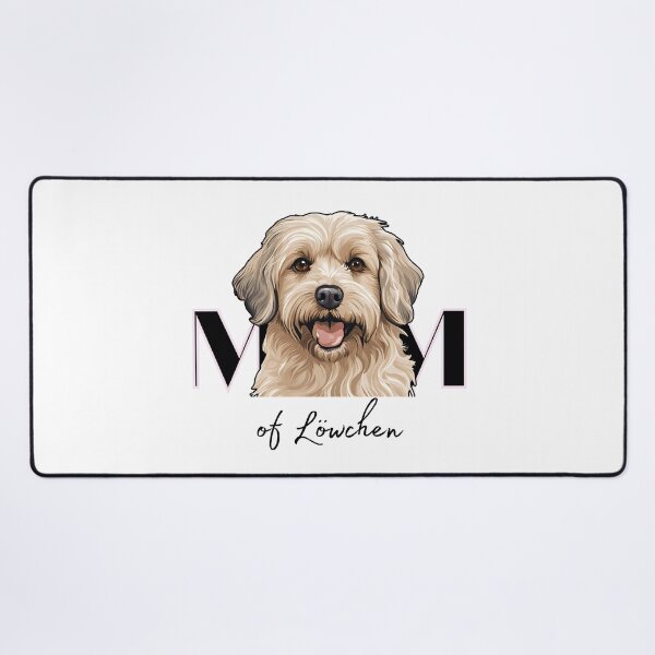Item preview, Minimalistic aesthetic Mom of black and tan Lowchen Dog designed and sold by GoodyPaws.