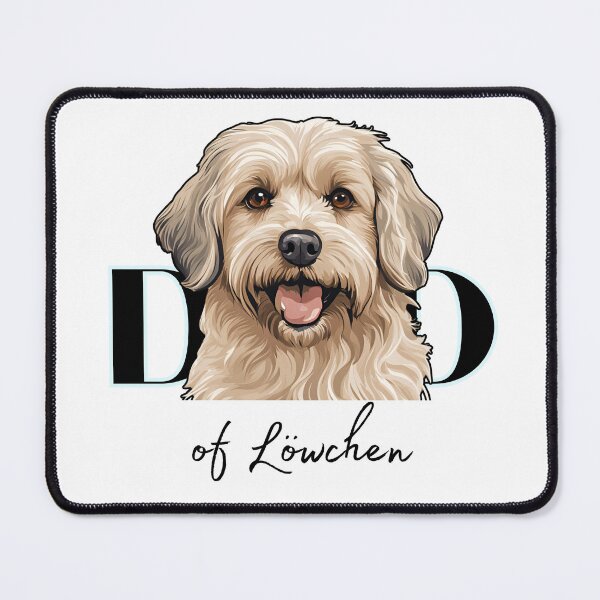 Item preview, Minimalistic aesthetic Dad of black and tan Lowchen Dog designed and sold by GoodyPaws.