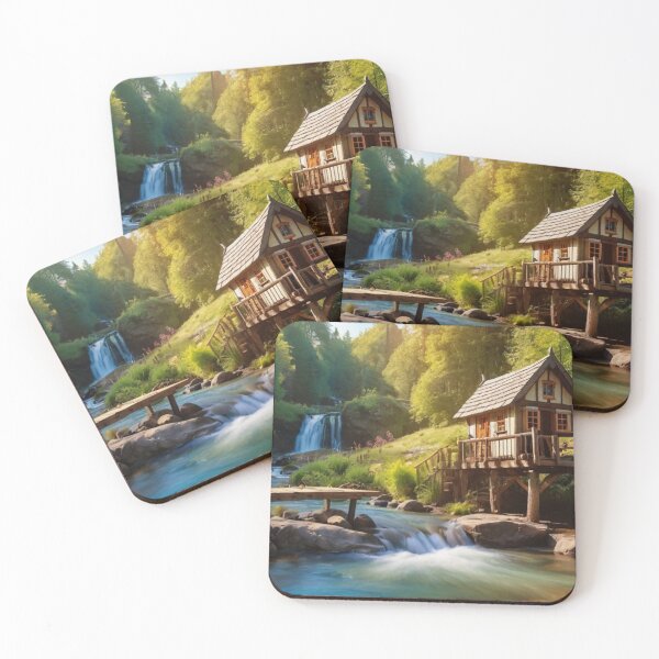 Item preview, Fairy Falls Cottage designed and sold by BlareBlare.