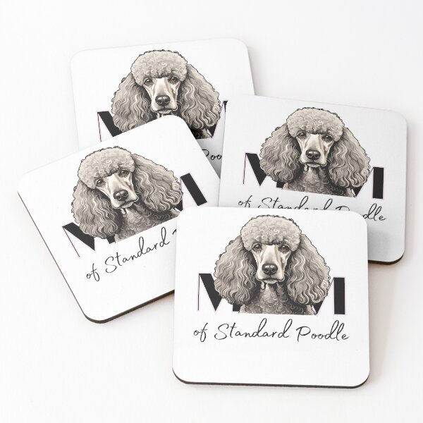 Item preview, Minimalistic aesthetic Mom of silver grey standard poodle designed and sold by GoodyPaws.
