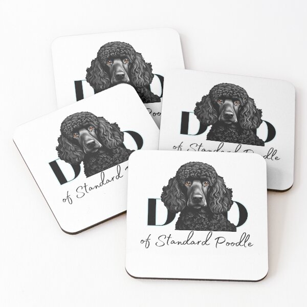 Item preview, Minimalistic aesthetic Dad of black standard poodle designed and sold by GoodyPaws.