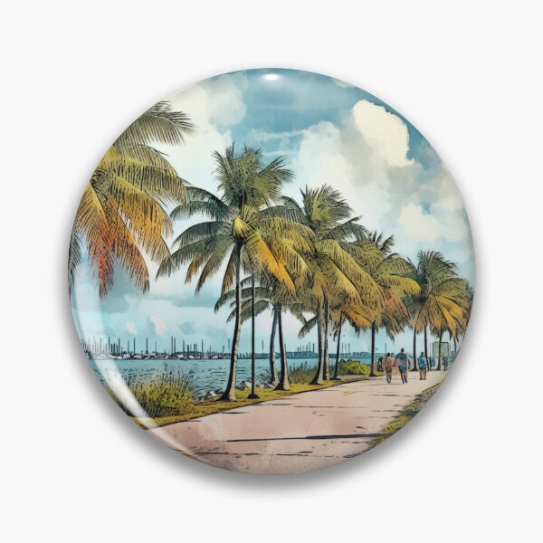 Item preview, Tropical Serenity of Biscayne watercolor designed and sold by Ginngers.
