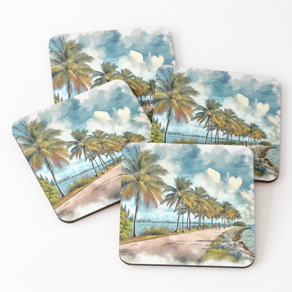 Item preview, Tropical Serenity of Biscayne watercolor designed and sold by Ginngers.