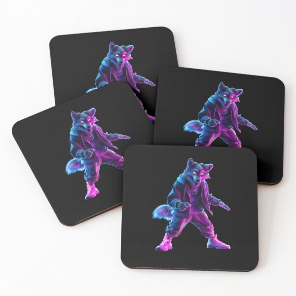 Item preview, Dancing Neon Wolf designed and sold by AI-Only Creations.