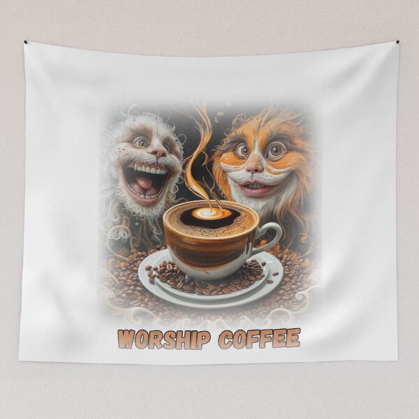 Item preview, Humorous Worship Coffee Classic T-Shirt designed and sold by DarBYZimb.
