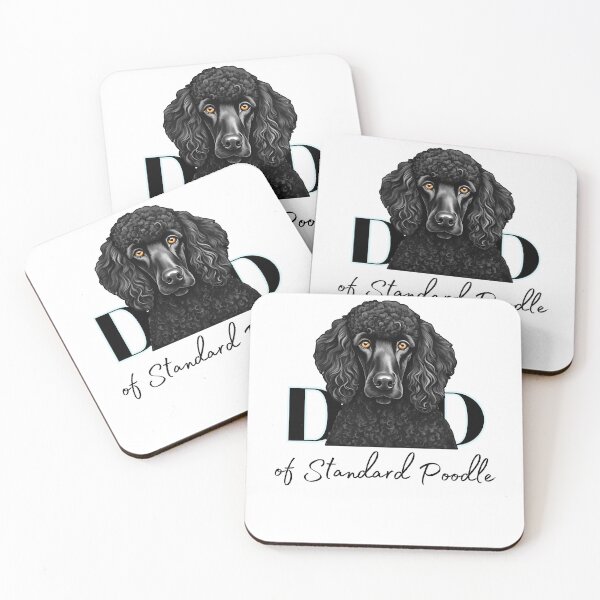 Item preview, Minimalistic aesthetic Dad of black standard poodle designed and sold by GoodyPaws.