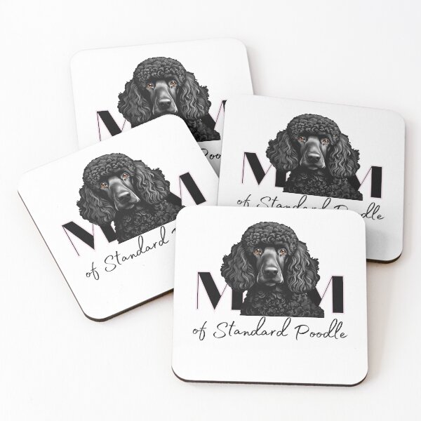 Item preview, Minimalistic aesthetic Mom of black standard poodle designed and sold by GoodyPaws.