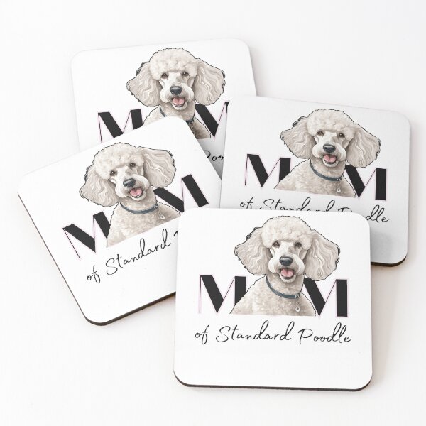 Item preview, Minimalistic aesthetic Mom of white standard poodle designed and sold by GoodyPaws.