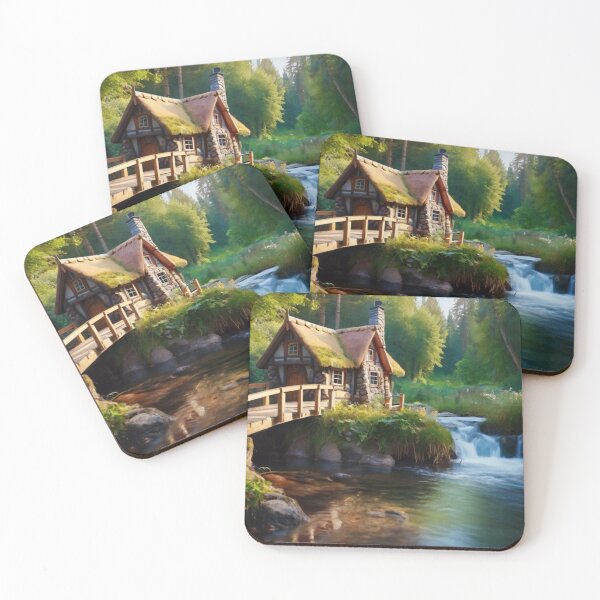 Item preview, Whispering Waterfall Cottage designed and sold by BlareBlare.