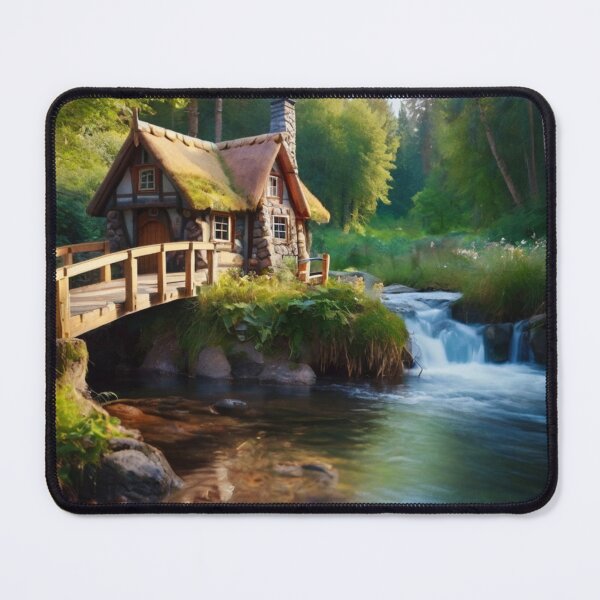 Item preview, Whispering Waterfall Cottage designed and sold by BlareBlare.
