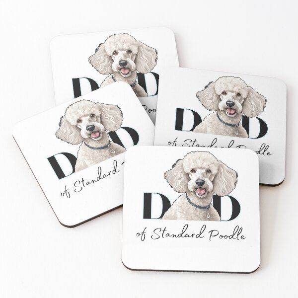 Item preview, Minimalistic aesthetic Dad of white standard poodle designed and sold by GoodyPaws.