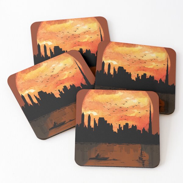 Item preview, Red City Sunset designed and sold by Divya-Hirodiya.