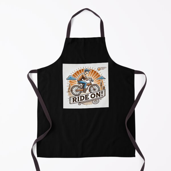 Item preview, Cartoon Biker with "Ride On!" Phrase designed and sold by AnyMar2023.