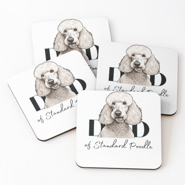 Item preview, Minimalistic aesthetic Dad of white standard poodle designed and sold by GoodyPaws.