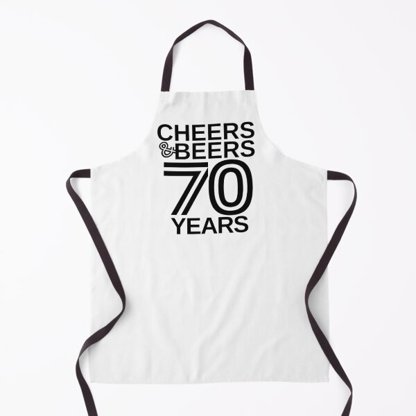 Aperçu de l'œuvre Cheers and Beers 70 Years - Célébration anniversaire et anniversaire créée et vendue par highflycrafts.