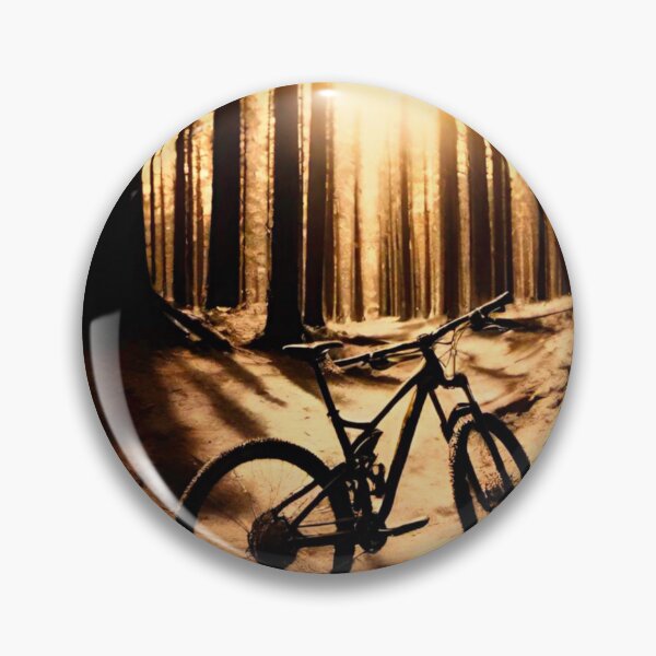 Item preview, Sepia-Toned MTB Adventure in Forest designed and sold by GrizzlyCollective.
