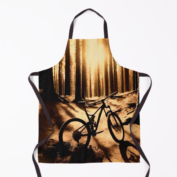 Item preview, Sepia-Toned MTB Adventure in Forest designed and sold by GrizzlyCollective.