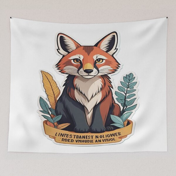 Item preview, Stylized Fox Illustration designed and sold by merve02shop.