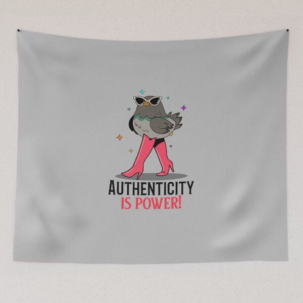 Item preview, Authenticity is power! #RainbowFlag #EqualityGift #GenderIdentity #PrideMonth designed and sold by Anna Halasek.