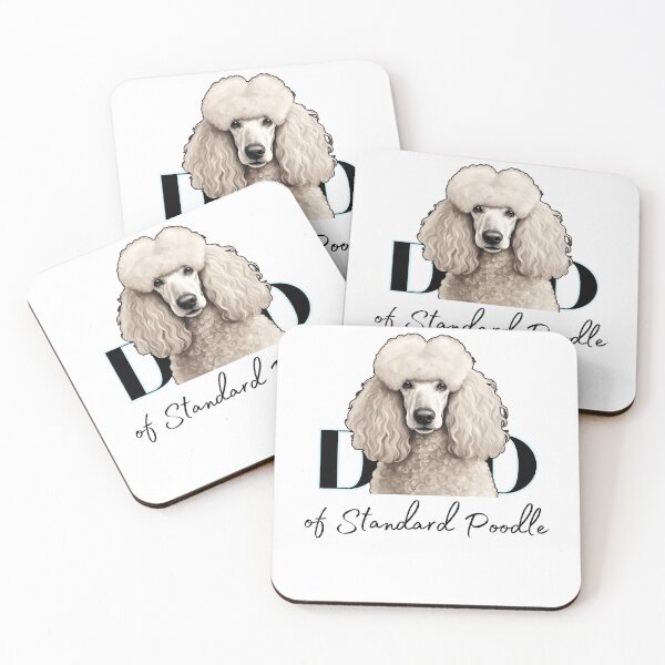 Item preview,  Minimalistic aesthetic Dad of white standard poodle designed and sold by GoodyPaws.