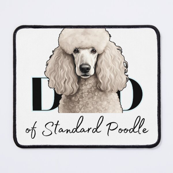 Item preview, Minimalistic aesthetic Dad of white standard poodle designed and sold by GoodyPaws.