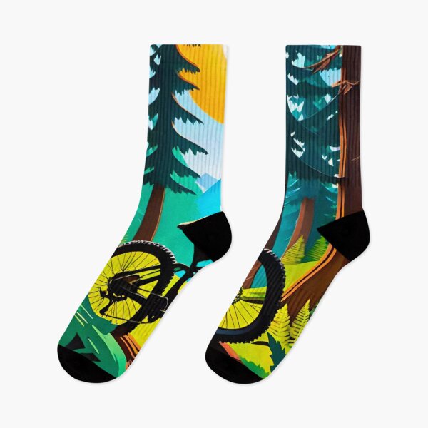 Item preview, Mountain Biking Through Sunlit Trails designed and sold by GrizzlyCollective.