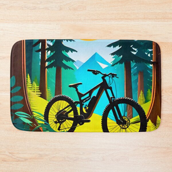 Item preview, Mountain Biking Through Sunlit Trails designed and sold by GrizzlyCollective.