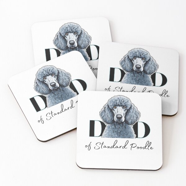 Item preview, Minimalistic aesthetic Dad of silver standard poodle designed and sold by GoodyPaws.