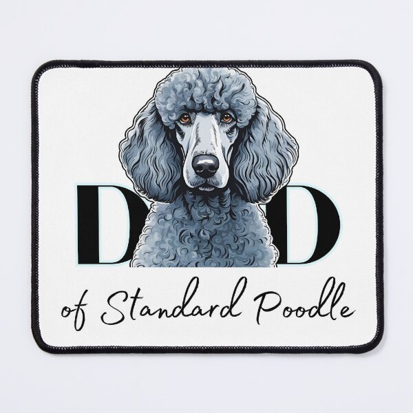 Item preview, Minimalistic aesthetic Dad of silver standard poodle designed and sold by GoodyPaws.