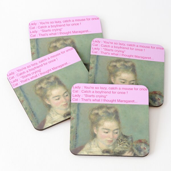Item preview, Woman with a Cat designed and sold by Klassikal-Art.