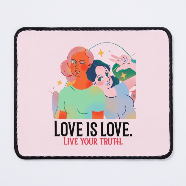 Item preview, Love is love, Live your truth. #RainbowFlag #EqualityGift #GenderIdentity #PrideMonth designed and sold by Anna Halasek.