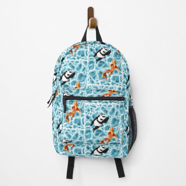 Item preview, Colorful Floating Orange Fish and Cute Panda Artwork – Perfect for Home Decor designed and sold by Pandositive.