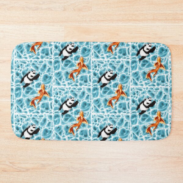Item preview, Colorful Floating Orange Fish and Cute Panda Artwork – Perfect for Home Decor designed and sold by Pandositive.