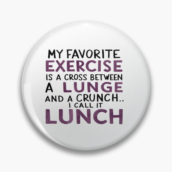 Item preview, Lunch Exercise - Funny Exercise and Food Pun designed and sold by SewnMemories.