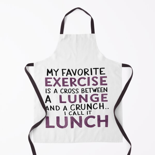 Item preview, Lunch Exercise - Funny Exercise and Food Pun designed and sold by SewnMemories.