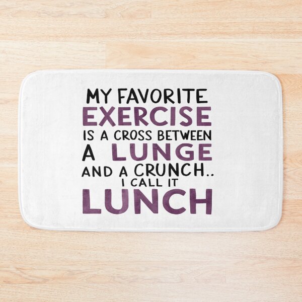 Item preview, Lunch Exercise - Funny Exercise and Food Pun designed and sold by SewnMemories.
