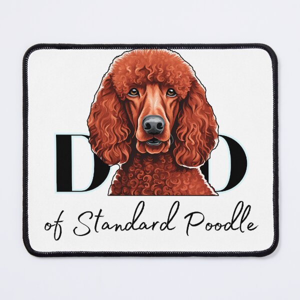 Item preview, Minimalistic aesthetic Dad of red brown standard poodle designed and sold by GoodyPaws.