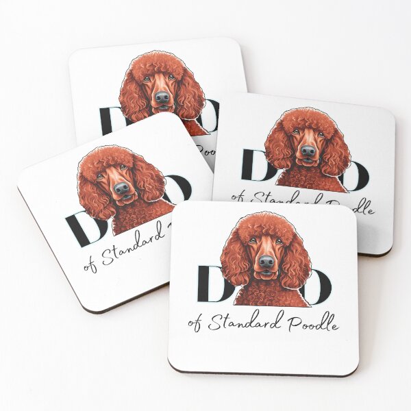 Item preview, Minimalistic aesthetic Dad of red brown standard poodle designed and sold by GoodyPaws.