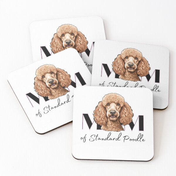 Item preview,  Minimalistic aesthetic Mom of apricot cream standard poodle designed and sold by GoodyPaws.