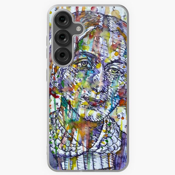 Item preview, GEORGE ELIOT watercolor and ink portrait designed and sold by lautir.