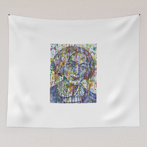 Item preview, GEORGE ELIOT watercolor and ink portrait designed and sold by lautir.