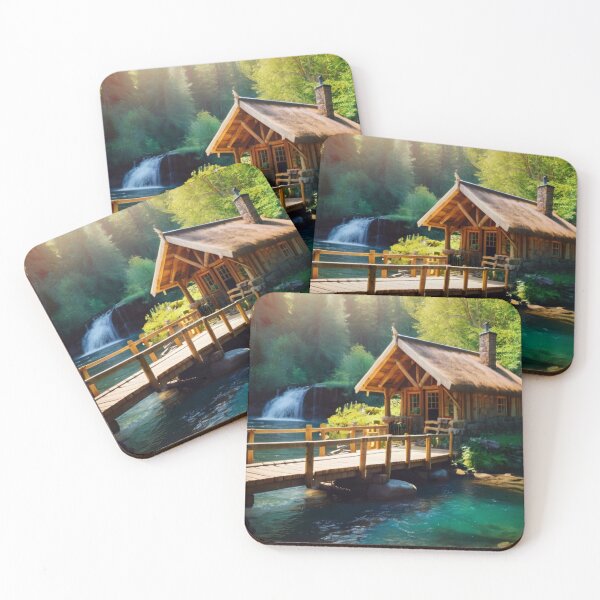 Item preview, Enchanted Cascade Cottage designed and sold by BlareBlare.