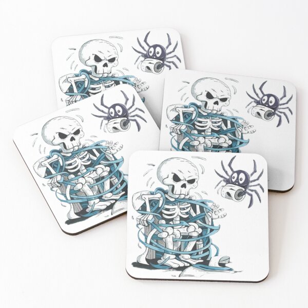 Item preview, Spooky Skeleton Wrapped in Toilet Paper - Humorous Halloween Design designed and sold by blockshop.
