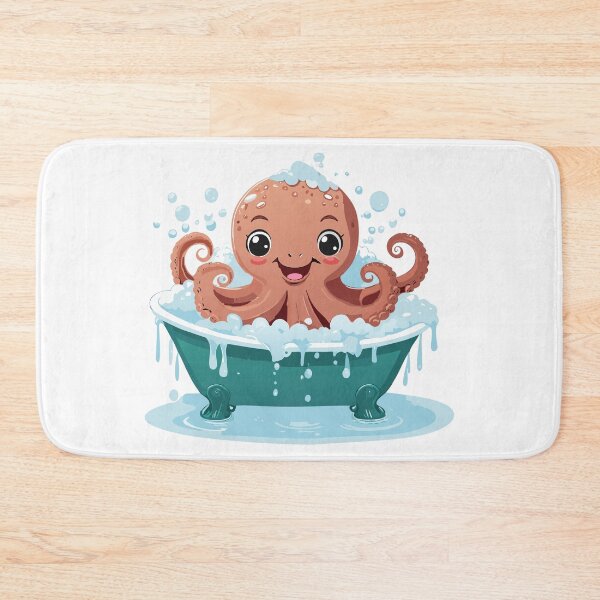 Item preview, Smiling octopus in the bath designed and sold by bajera045.