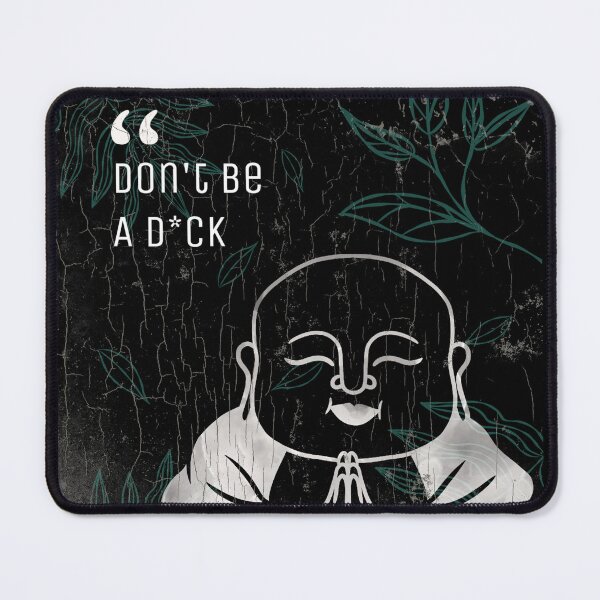 Item preview, Spiritual Don't Be A D*ck Funny laughing buddha designed and sold by GraTEEtude.