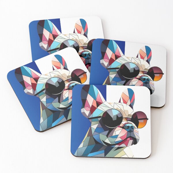 Item preview, French Bulldog Geometric Portrait designed and sold by KRTstudio.