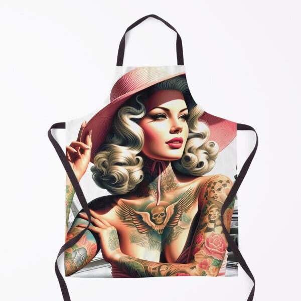 Item preview, Retro Glamour Tatooed Woman designed and sold by PulpVintage.