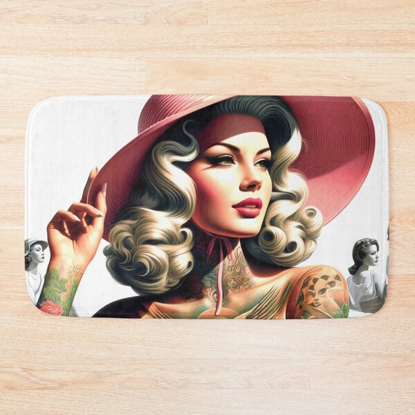Item preview, Retro Glamour Tatooed Woman designed and sold by PulpVintage.
